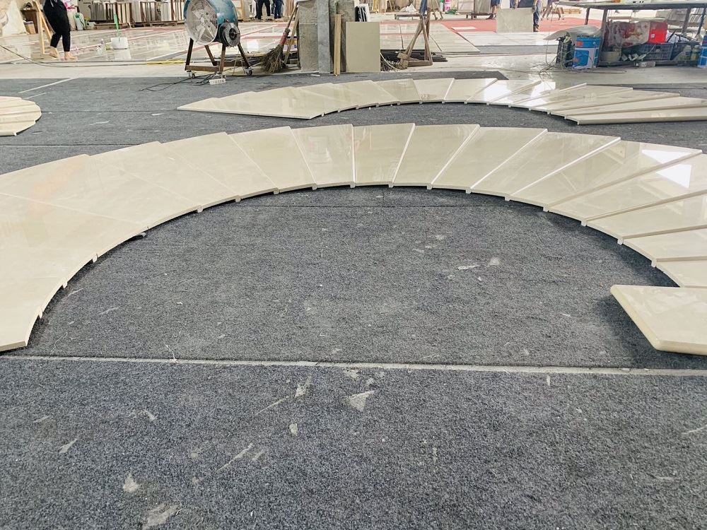 Beige Marble stairs Beige Marble stairs