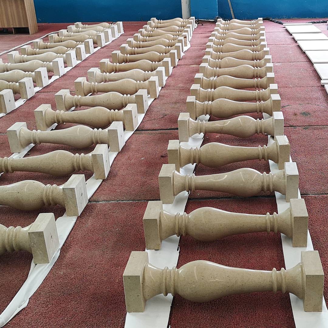 beige Limestone Baluster