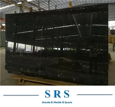 Encimera de mármol negro