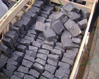 Piedra cúbica de basalto negro natural chino/adoquines/adoquines