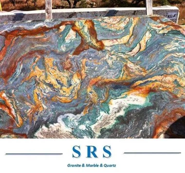Losa de mármol de colores