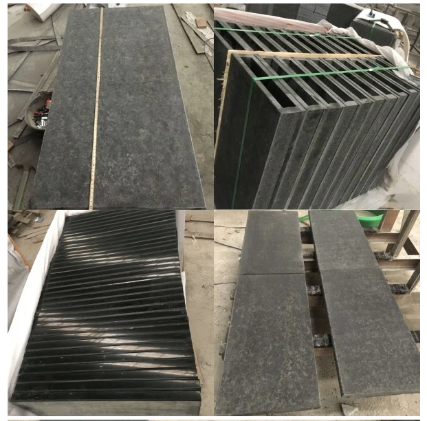 China Flamed Black Granite New G684 Tiles For Floor Wall Clading Swimming Coping