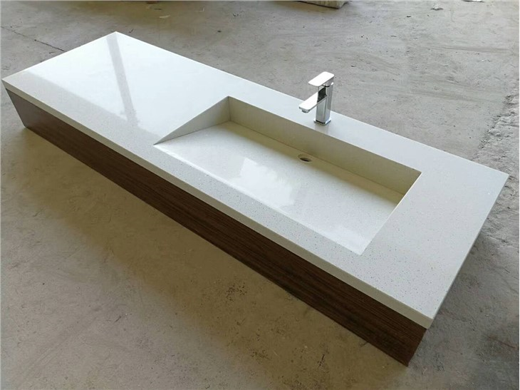 Galaxy White Engineered Quartzs Slabs For Countertops