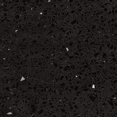Encimera de cuarzo negro
