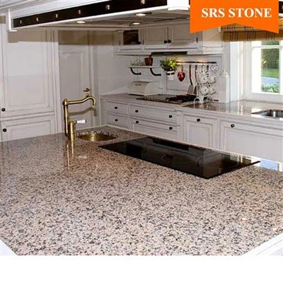 Azulejo de granito Rosa Porrino de China para cocina Tapa de cocina de granito rosa de China