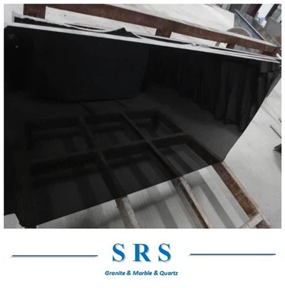 Granito negro absoluto chino en losas/baldosas cortadas a medida/encimera