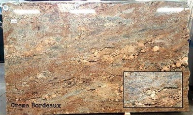 Granito Crema Burdeos para losa/azulejo/encimera/isla/baño/cocina