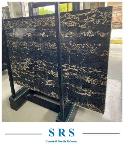 Mármol Portoro negro y dorado pulido para losa/azulejos/encimera/mesa