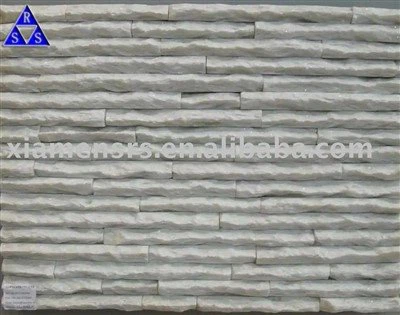 Piedra de cultura de piedra floja de cuarcita blanca pura del cuarzo para la pared