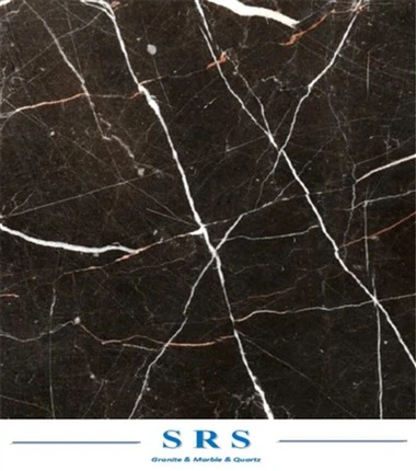 Baldosa de mármol negro Saint Laurent para pared/suelo/encimera