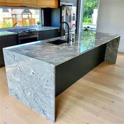 Losa de granito blanco Vizconde para pared/encimera/isla